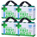 4x 210PCS EMERGENCY FIRST AID KIT Medical Travel Set Workplace Office ARTG BULK-1