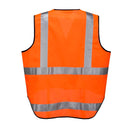 HUSKI Hi Vis Patrol Vest 3M Reflective Tape Safety Workwear High Visibility - Orange - L-8