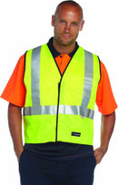 HUSKI Hi Vis Patrol Vest 3M Reflective Tape Safety Workwear High Visibility - Yellow-1