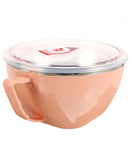 900ml Stainless Steel Instant Noodle Solid Bowl Korean Mi Goreng w Lid & Handle-1
