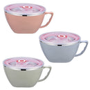 900ml Stainless Steel Instant Noodle Solid Bowl Korean Mi Goreng w Lid & Handle-3