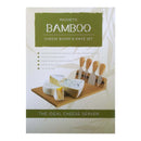 Bamboo Cheese Board and Knife Set-4