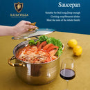 Kaisa Villa 5.8 Litre Casserole Pot Stainless Steel Induction Cooking Stock Stew-5