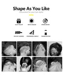 LCD Hair Clipper Barber Professional Electric Trimmer Shaver Beard Vintage - Gold-8