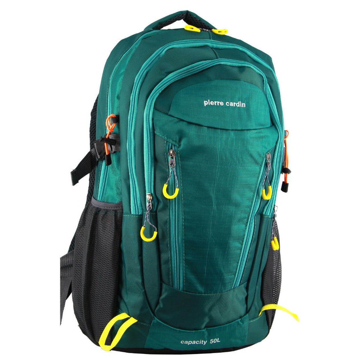 Pierre Cardin Mens Backpack Bag RFID Pocket Nylon Travel Sport Large - Green - 0