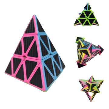 Educational Toy Triangle Speed Cube Pyramid Brain Teaser Puzzle Magic - 0