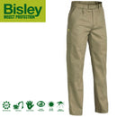 Bisley Mens Insect Protection Drill Work Pants Trousers - Khaki - 82cm-8