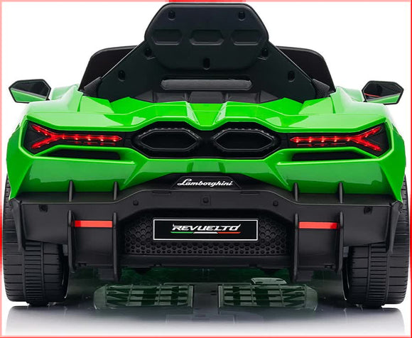 Lamborghini Revuelto Licensed Ride on 12V Remote Control Power Battery Car With Scissor door – Green