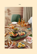 BEAR Multi-functional 2-in-1 Cooking Hot Pot And Griddle Barbecue Machine DKL-C15L1-13