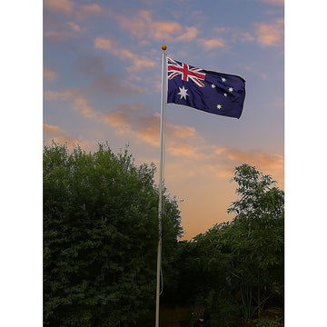 6.0m Flag Pole Full Set / Kit w Australian Flag - 0