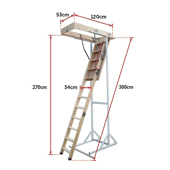 Attic Loft Ladder - 2200mm to 2700mm