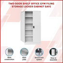 Two-Door Shelf Office Gym Filing Storage Locker Cabinet Safe-3