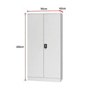 Two-Door Shelf Office Gym Filing Storage Locker Cabinet Safe-14