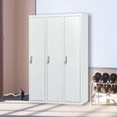 Three-Door Side by Side Office Gym Shed Storage Locker-2