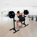 Squat Rack Stand Pair Bench Press Weight Lifting Barbell-2