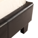Single PU Leather Bed Frame Black-8