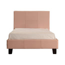 Single PU Leather Bed Frame Pink-8