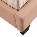 Single PU Leather Bed Frame Pink-9