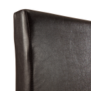Queen PU Leather Bed Frame Brown-6