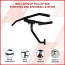 Wall Chin Up Pull Up Bar Punching Bag SpeedBall Station-3