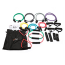 19PC Resistance Exercise Fitness Bands Tubes Kit Yoga Set-1