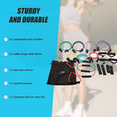 19PC Resistance Exercise Fitness Bands Tubes Kit Yoga Set-9