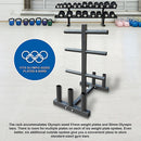 Olympic Weight Tree Bar Rack Holder Storage-7