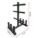 Olympic Weight Tree Bar Rack Holder Storage-12