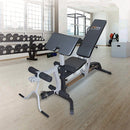 FID Flat Incline Decline Bench Press w/ Leg Extension-5