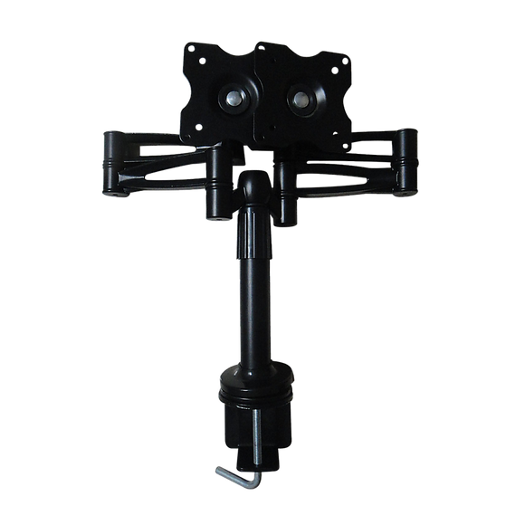 Two-Screen 10-25" Desk Monitor TV Plasma LED LCD Work Mount