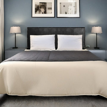 PU Leather Queen Bed Headboard Bedhead - Black - 0