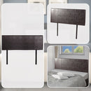 PU Leather Queen Bed Headboard Bedhead - Brown-7