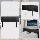 PU Leather King Bed Headboard Bedhead - Black-7