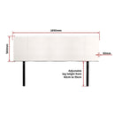 PU Leather King Bed Headboard Bedhead - White-12