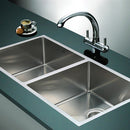 865x440mm Handmade Stainless Steel Undermount / Topmount Kitchen Sink with Waste-2