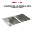 770x450mm Handmade Stainless Steel Undermount / Topmount  Kitchen Sink with Waste-9