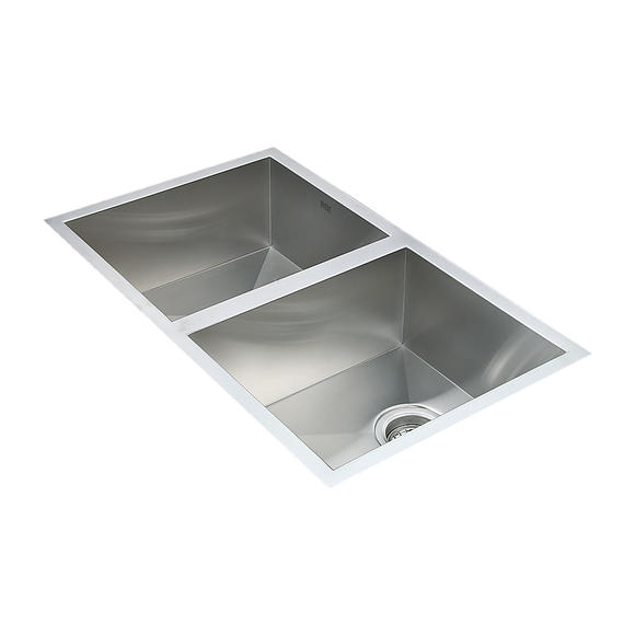 770x450mm Handmade Stainless Steel Undermount / Topmount  Kitchen Sink with Waste