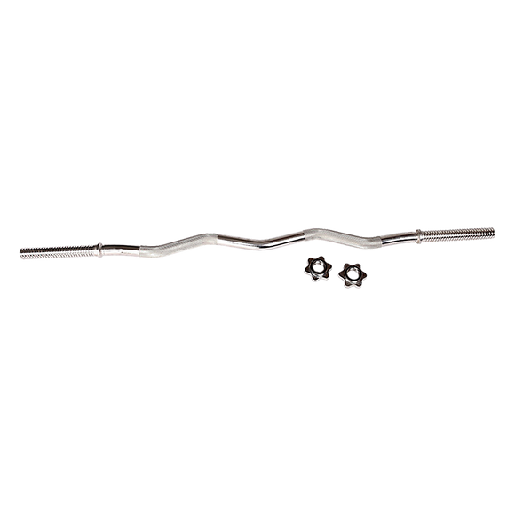 Curl Bar Barbell Heavy Duty EZ with Spinlock Collars