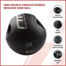 10kg Double-Handled Rubber Medicine Core Ball-5