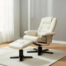 PU Leather Massage Chair Recliner Ottoman Lounge Remote-2