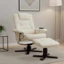 PU Leather Massage Chair Recliner Ottoman Lounge Remote-7