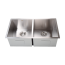 820x457mm Handmade Stainless Steel Undermount / Topmount Kitchen Laundry Sink with Waste-1