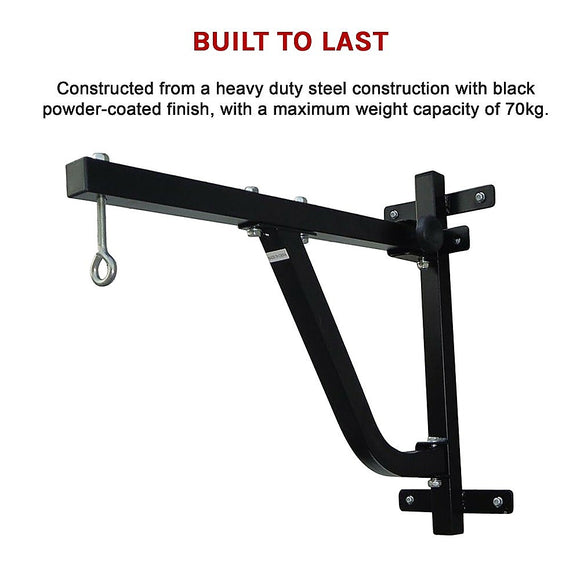 Boxing Punching Bag Wall Pivot Rack – Swivel Mount for Home Gym