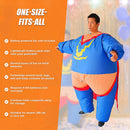 Super Hero Fancy Dress Inflatable Suit - Fan Operated Costume-11