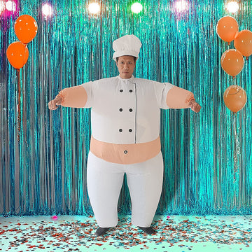 CHEF Fancy Dress Inflatable Suit -Fan Operated Costume - 0