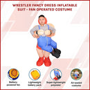 WRESTLER Fancy Dress Inflatable Suit -Fan Operated Costume-3