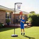 Netball Ring with Stand Portable Pole Height Adjustable-5