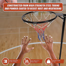 Netball Ring with Stand Portable Pole Height Adjustable-8