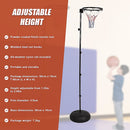 Netball Ring with Stand Portable Pole Height Adjustable-9