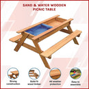 Sand & Water Wooden Picnic Table-3
